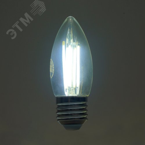 Лампа светодиодная LED 6вт Е27 дневной свеча FILAMENT .PRO