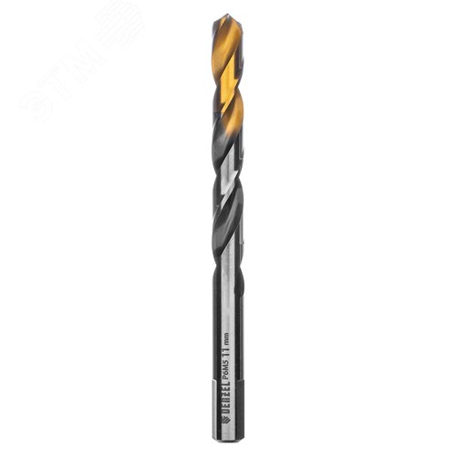 Сверло спиральное по металлу 11 x 142мм, Р6М5, Golden Tip, многогранная заточка