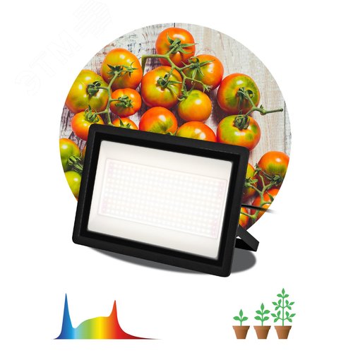 Фитопрожектор для растений светодиодный ЭРА-150W-Ra90-LED полного спектра профессиональный 150 Вт
