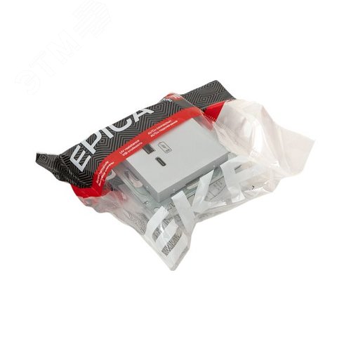 Механизм розетки USB-A+С, алюминий Эпика EKF