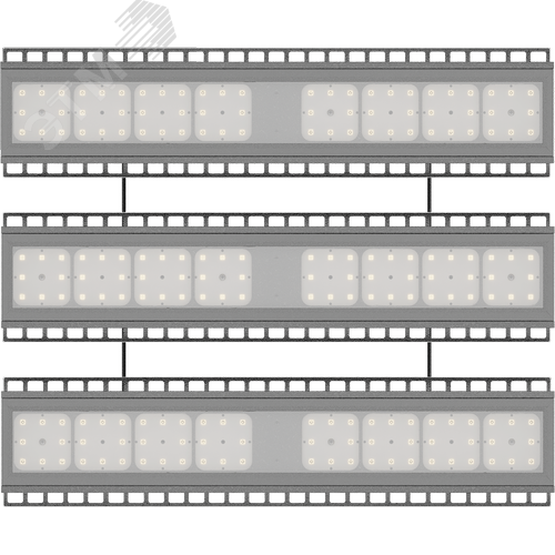 Светильник HB LED 225 D60 5000K (EXTREME) with round frame 620 mm (SET)