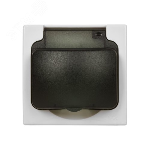 Розетка 2П+З скрытой установки IP54 16А серая Вуокса