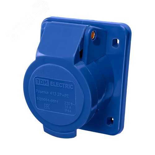 Розетка 413 скрытая 2Р+РЕ 16А 220В IP44 TDM