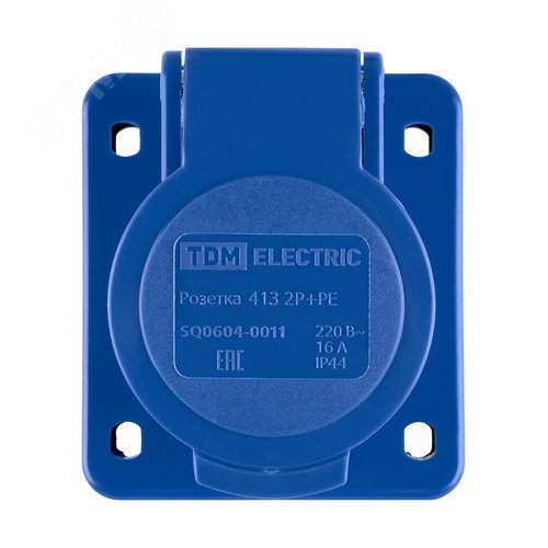 Розетка 413 скрытая 2Р+РЕ 16А 220В IP44 TDM