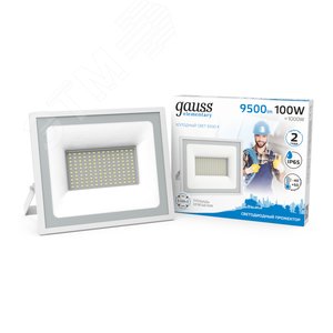 Прожектор светодиодный ДО 100 Вт 9500 Лм 6500К AC 220В IP65 234х254х233 мм Elementary G2