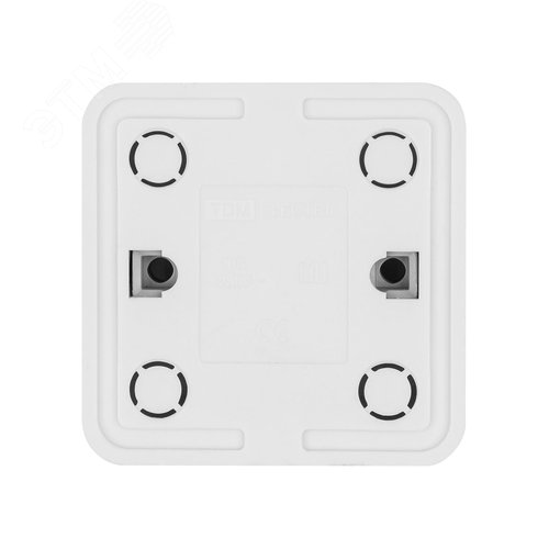 Розетка 2П открытой установки с защитными шторками IP20 10А, белый ''Ладога''