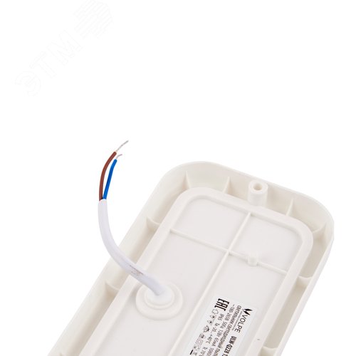 Светильник светодиодный ULW-Q228 12W/4000K IP65 WHITE влагозащищенный. Прямоугольник. Белый свет (4000K). 160?85?35мм. Корпус белый