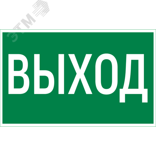 Пиктограмма Vault SST ВЫХОД 200х400 мм