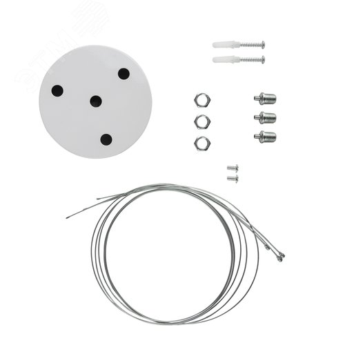 Коплект для подвесного монтажа для светильников LED Geometria белый SPO-AC-MOUNTKIT-3W