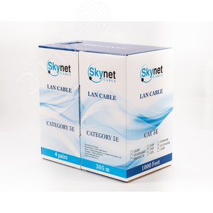 Витая пара U/UTP кат 5e 4х2х0.51 AWG24 Premium нг(А)-LSLTx 100м