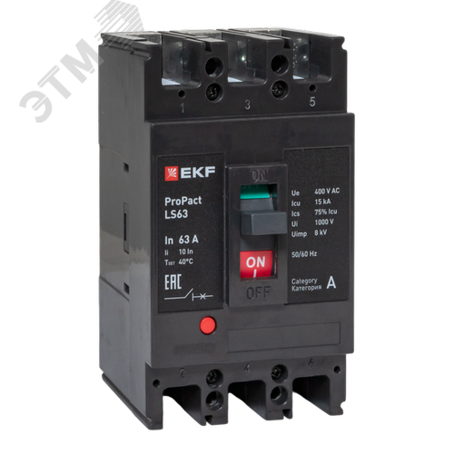 LS63 15кА 3P 63А ProPact EKF