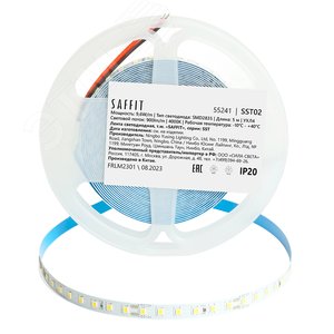 Лента светодиодная 9.6Вт/м 12В 4000К IP20 120LED/м SST02