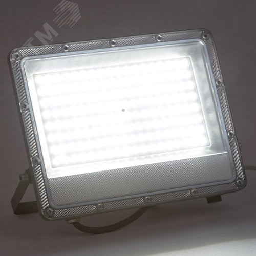 Прожектор ULF-F52D-100W/6500K IP65 200-240V GREY светодиодный. Дневной свет (6500K). Угол 90 градусов. Корпус серый