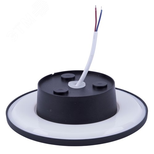 Светильник ULU-P35R-15W/3000K+4000K+6500K/D22 IP65 BLACK светодиодный уличный. Архитектурный накладной. С переключателем цвета свечения. Теплый(3000K)/Белый(4000K)/Дневной(6500K). Диаметр 22 см. Корпус черный