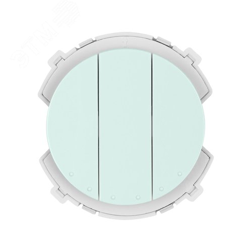 Выключатель 3-кл. 16А 250В проходной фисташковый Байкал TDM