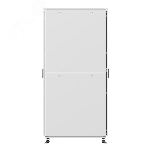 Шкаф напольный разобранный 19'' IT-CQE-N 47U 600x800 мм, крыша с вырубкой, дверь стекло и сплошная металл, двойные боковые панели, серый RAL7035