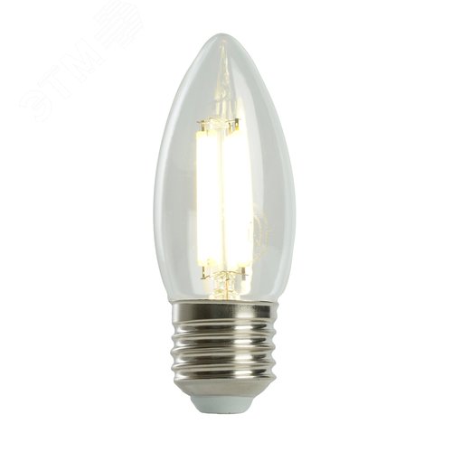 Лампа светодиодная LED 8вт Е27 белый свеча FILAMENT .PRO
