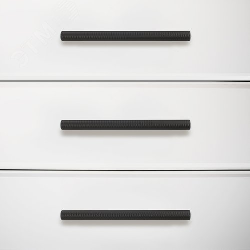 Ручка-скоба мебельная StahlBuro AP2315-128 2шт., BL матовый черный