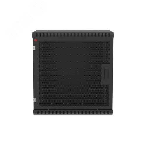 Шкаф телекоммуникационный настенный разборный черный 15U 600x450 ШТ-НСр-15U-600-450-П-Ч дверь перфорированная