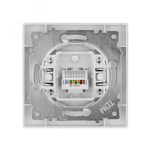 Розетка компьютерная RJ45 серебр. металлик Сенеж