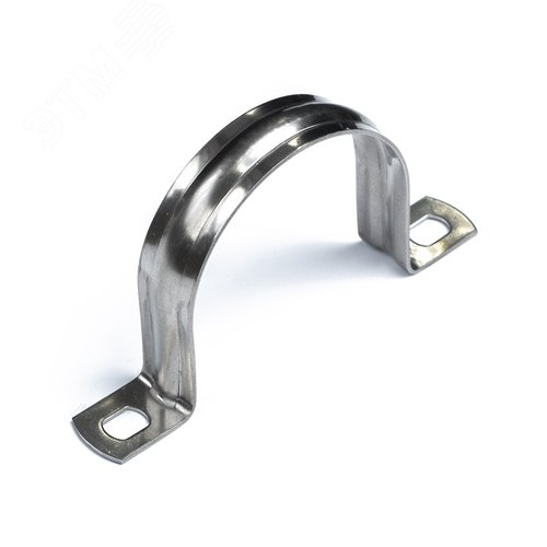 Скоба металлическая двухлапковая СМД(INOX) d48-50 мм