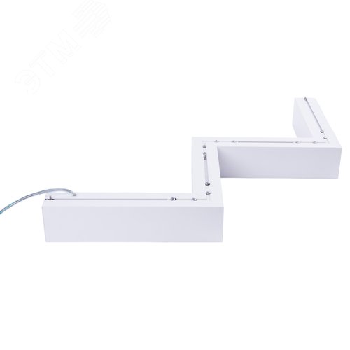 Светильник ULO-K19A 30W/4000K/Z30-120 IP40 WHITE линейный светодиодный подвесной. Зигзагообразный, профиль 50х70мм. Белый свет (4000K). 3000Лм. Алюминий. Цвет белый