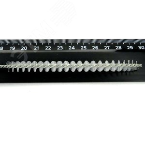 Щетка ерш Д8x100x300 с хв-м + кольцо, ворс нейлон 0,25 очистка котлов теплообменников дымоходов труб отверстий (14-155)