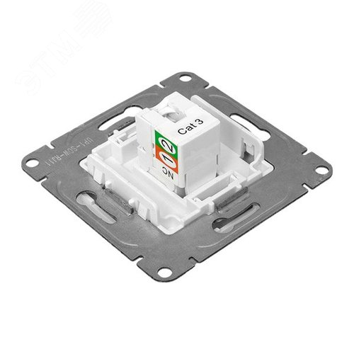 Эпика Механизм розетки RJ11 белый EKF