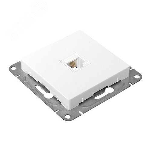 Эпика Механизм розетки RJ11 белый EKF