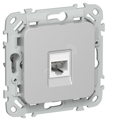 FLITE Розетка компьютерная RJ45 категория 5Е UTP РК5е-1-0-ФлА алюминий