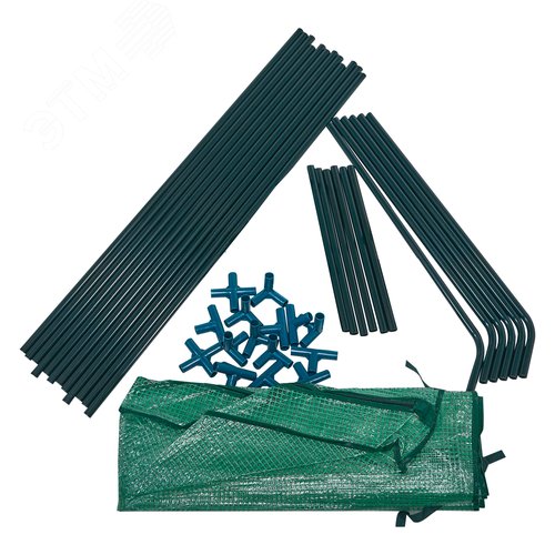 Парник уличный UGH-S30 L120 GREEN/GREEN 120x60x60см. Металлическая труба в ПВХ, цвет зеленый. Тент из армированного полиэтилена 135г/м2, цвет сетки зеленый. TM ФитоЛето