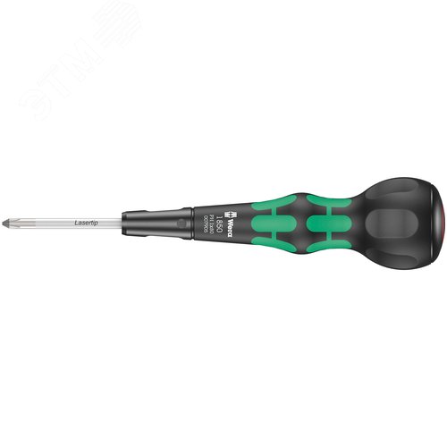 Отвёртка крестовая, PH 1 x 80 мм, шарообразная рукоятка, 1850 PH Kraftform Ball-Grip