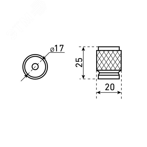 Ручка-кнопка мебельная StahlBuro AP2706 2шт., CP хром