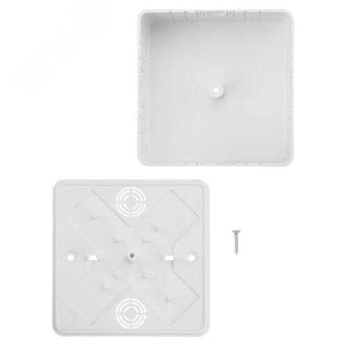 Коробка распаячная КР 100х100х44 ОП белая IP40