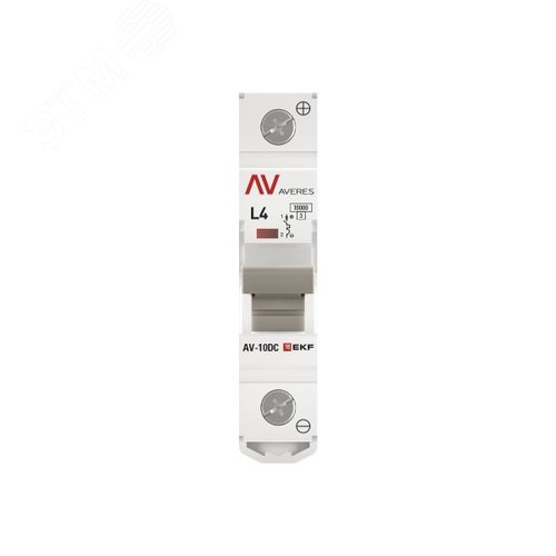 Выключатель автоматический AV-10 DC 1P 4A (L) 10kA AVERES