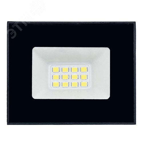 Прожектор светодиодный ДО-10w 6500К 800Лм IP65 черный ПРОМО