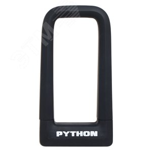 Замок навесной АВАНГАРД PYTHON 626 BLACK силикон с креплением на раму всепогодный