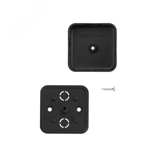 Коробка распаячная КР 50х50х20 ОП черная IP40 TDM
