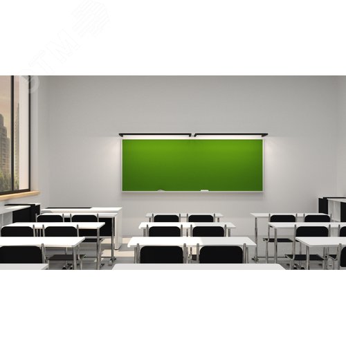 RVE-PLS3636-PRIMELINE-1200-K (Линейный 1200х36x36мм 28Вт на кронштейне 500мм 4000K Черный RAL9005 МУАР) светильник