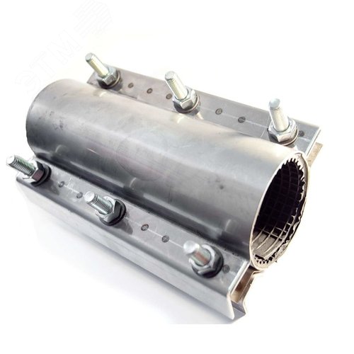 Хомут двухсторонний ремонтный D620-640 L500 нержавеющая сталь AISI304 W4
