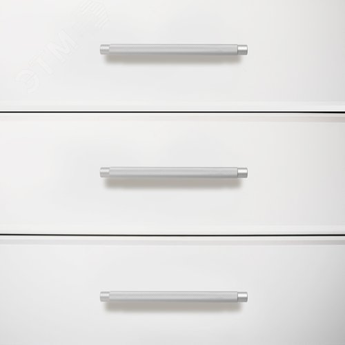 Ручка-скоба мебельная StahlBuro AP2308-96 2шт., W матовый белый хром