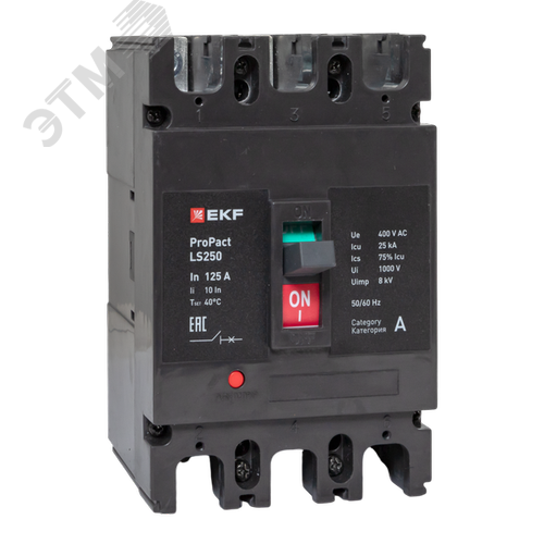 LS250 25кА 3P 125А ProPact EKF