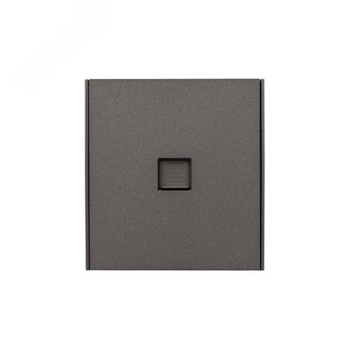 Розетка STRONG компьютерная RJ45 кат6 скрытой установки механизм графит