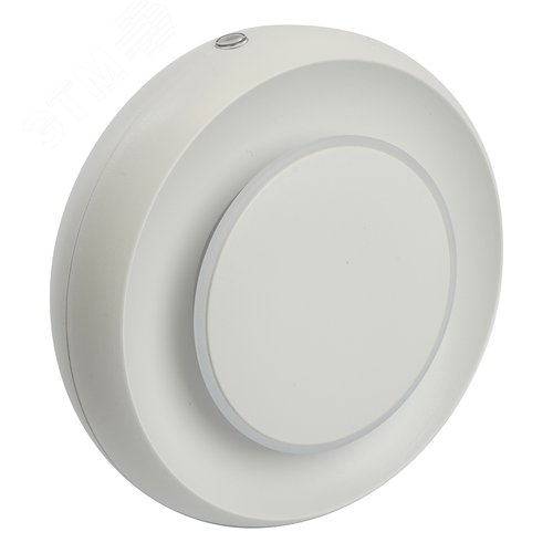 Ночник светодиодный 0.5w LED с датчиком освещенности круг белый