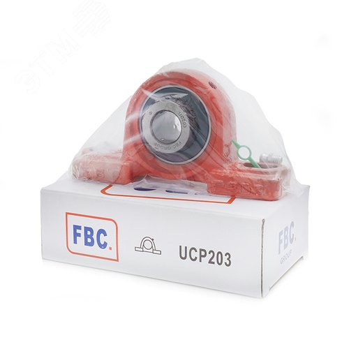 Подшипниковый узел UCP203 (UC203+P203) FBC (ГОСТ)
