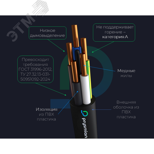 Кабель силовой ППГнг(А)-FRHF 3х10-1 бар