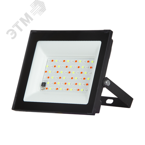 Прожектор светодиодный LED ДО PFL-30W RGB-RC черный IP65
