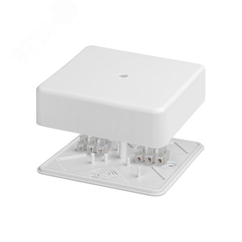 Коробка распаячная КР 100х100х29 ОП с клем колодкой белая IP40