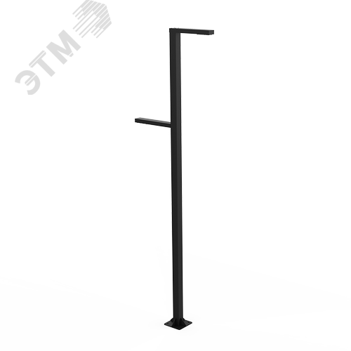 Система осветительная парковый Glight Z 2x60 Вт Plaza 4000 К RAL9005 черный 7000 мм