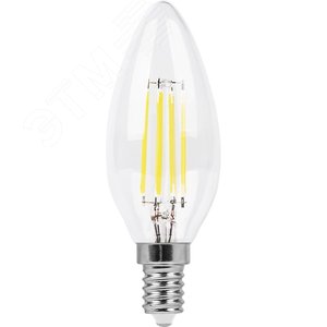 Лампа светодиодная LED 11вт Е14 теплый свеча FILAMENT